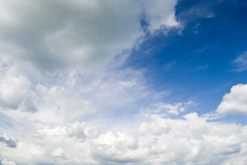 Blue sky and clouds - empty cloudscapes 