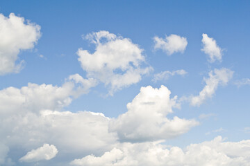 Naklejka na ściany i meble Blue sky and clouds - empty cloudscapes 