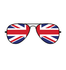 cool aviator sunglasses with uk flag union jack