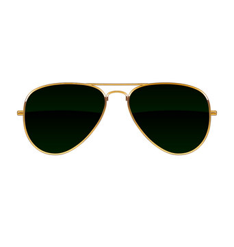 cool aviator sunglasses black lenses gold frames