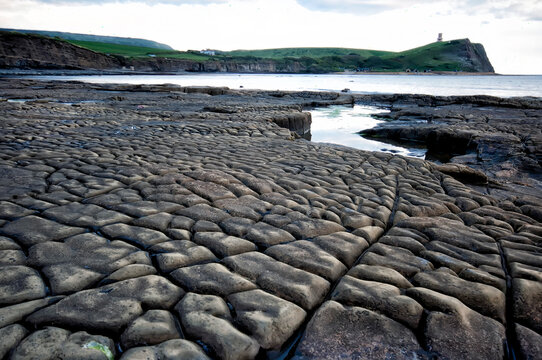 Rocky coast of kimmeridge bay, dorset