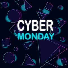 Cyber monday sale background