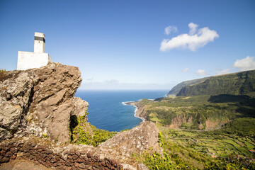 Fototapeta na wymiar Great view over Atlantic ocean, Azores islands, travel and explore.