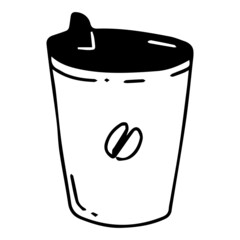 Take Away Coffee Cup Doodle