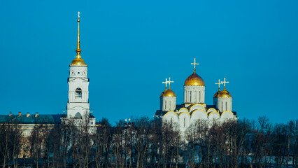 Vladimir, Russia - February 2020: Assumption Cathedral