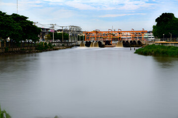 Obraz premium large drainage pumping station