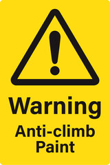 Warning Anti-climb Paint