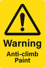 Warning Anti-climb Paint