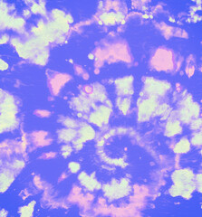 Fototapeta na wymiar Circular Light Paint. Color Old Kaleidoscope. Artistic Print. Hippie Circle Pattern. Batik Shirt. Watercolor Cool Patterns. Tye Dye Spiral Backdrop. Purple Tie Dye Effects. Tie Dye Effects.