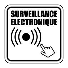 Logo surveillance électronique.