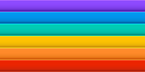 Rainbow vector seamless pattern, colorful stripe, horizontal geometric background, multicolor gradient print. Bright illustration
