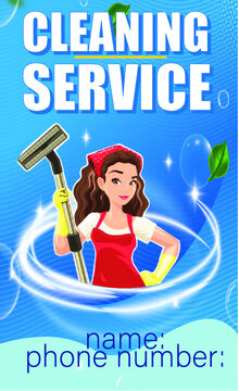CLEANING SERVICES CARD