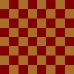 Checkerboard 8 by 8. Maroon and Brown colors of checkerboard. Chessboard, checkerboard texture. Squares pattern. Background.