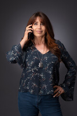 woman talking on the cell phone