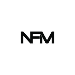 nfm initial letter monogram logo design