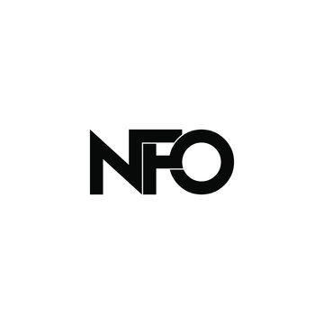 nfo initial letter monogram logo design