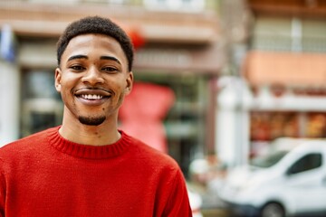 Handsome african american man outdoors