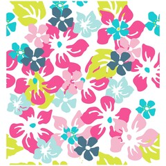 flowers pattern with leaves and background spring and winter design