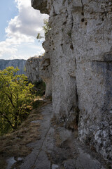 Schmaler Weg Oxya Aussichtspunkt Vikos Schlucht Griechenland