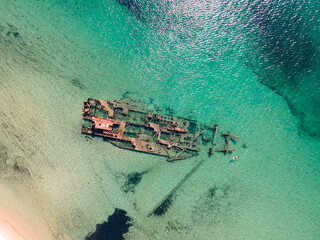 Epanomi Schiffswrack in Griechenland