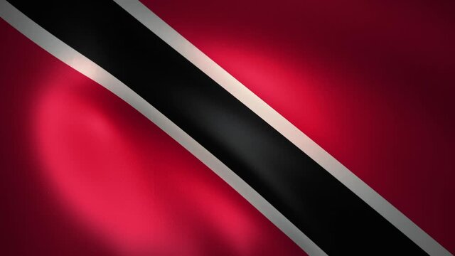 Flag of Trinidad and Tobago Waving in the Wind (CG | LOOP)