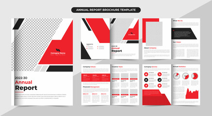 annual report brochure template design, corporate brochure layout, minimal business brochure template design, Proposal project, booklet, company profile, Project proposal - obrazy, fototapety, plakaty