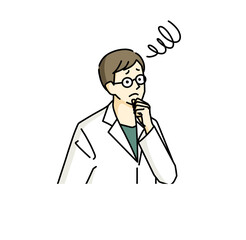 困っている男性医師