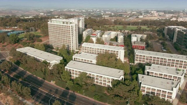 Aerial: University of California San Diego. California, USA