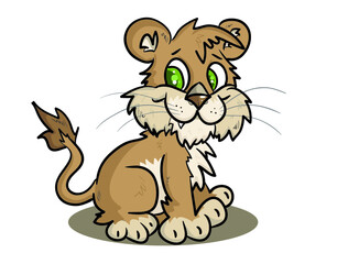 Cute Lion Cub