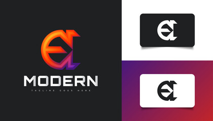 Letter E Logo Design in Colorful and Modern Concept. Graphic Alphabet Symbol for Corporate Business Identity