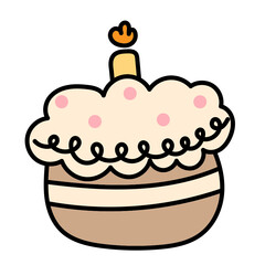 birthday cake doodle 