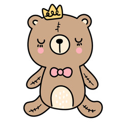 teddy bear doll doodle 
