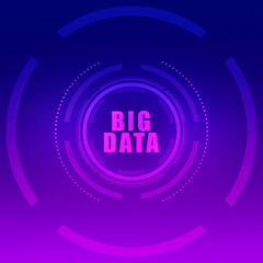 2d illustration abstract Big data 

