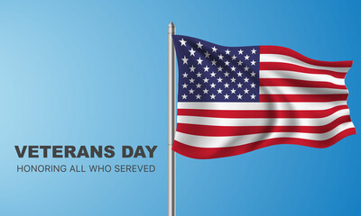 Veterans day. Honoring all who served. November 11