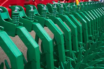 Modern cultivator for cultivating the land.