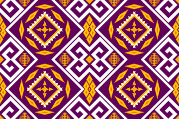 Geometric ethnic oriental seamless pattern art traditional Design for background,carpet,wallpaper,clothing,wrapping,Batik,fabric,Vector illustration.embroidery style.