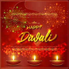 vector illustration for happy Diwali, Indian festival