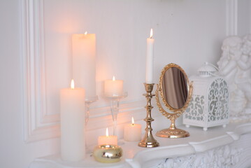 candles in the church