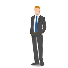 ペーパーカット デザイン風　白人ビジネスマン