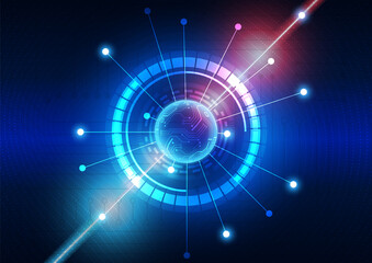 Circuit technology background with hi-tech digital