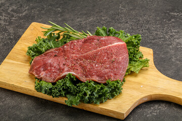Raw beef steak for grill