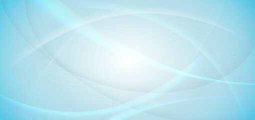 Abstract white and blue background with dynamic waves shape. You can use for ad, poster, template, business presentation.