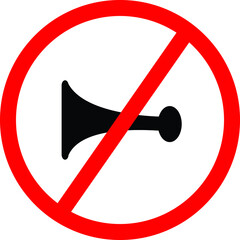 no clacson, no audio, no music symbol