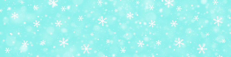 Fototapeta na wymiar Snow flake border. Beautiful christmas background.