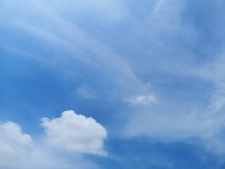 blue sky with clouds blue sky with white clouds, nature​ background​ appropriate idea for​ copy space​ write​ text​ messages
