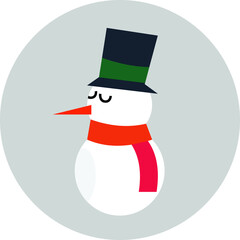 snowman with hat