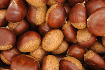 たくさんの栗