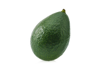 Avocado fruit isolated on white background.