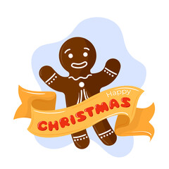 Gingerbread man with a 