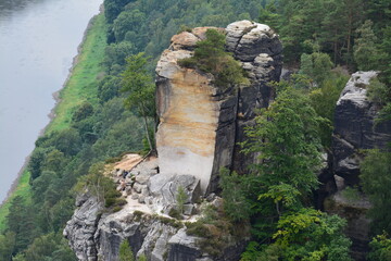 Sächsische Schweiz Bastei Kurort Rathen an der Elbe